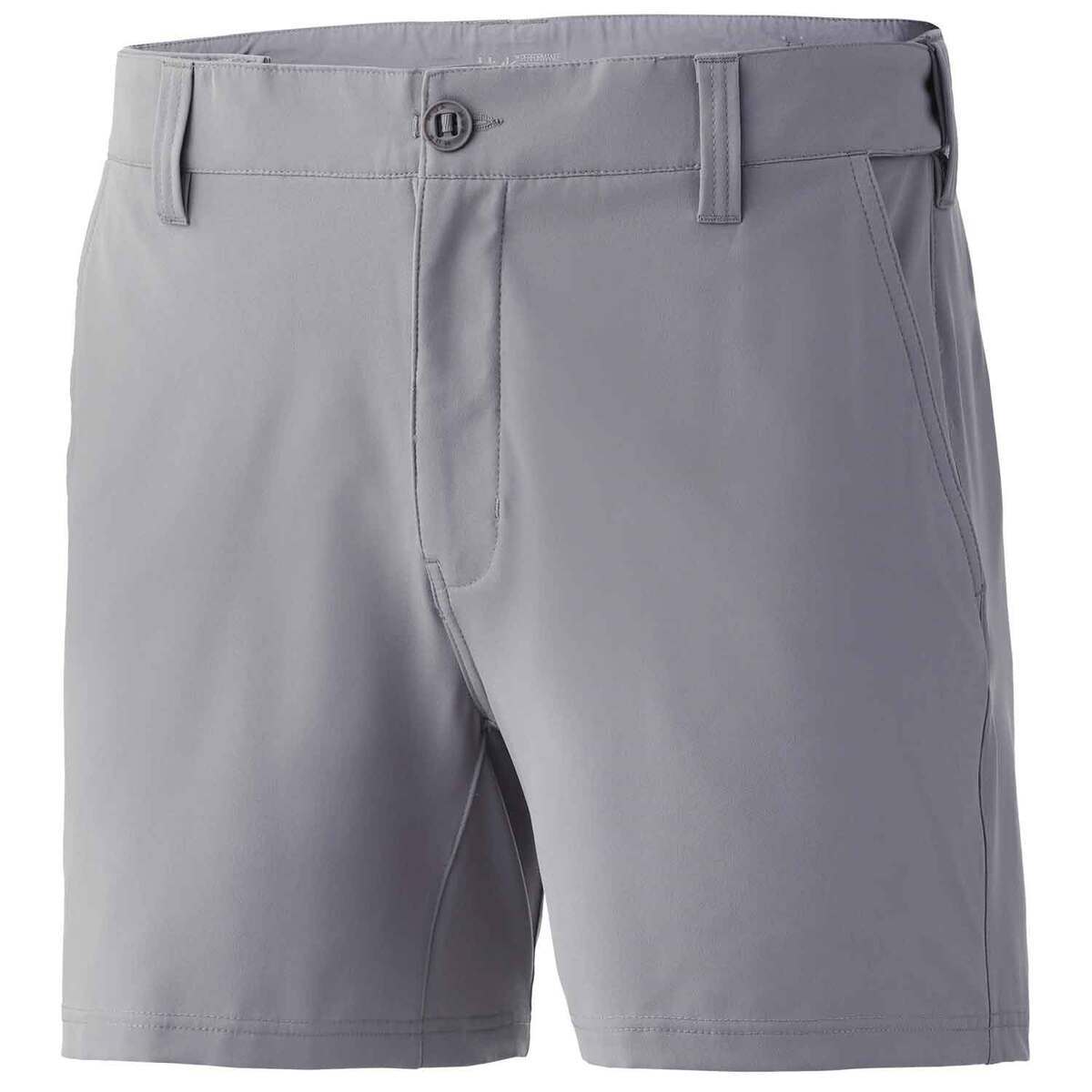 Huk Men's Pursuit Fishing Shorts - Overcast Grey - 3XL