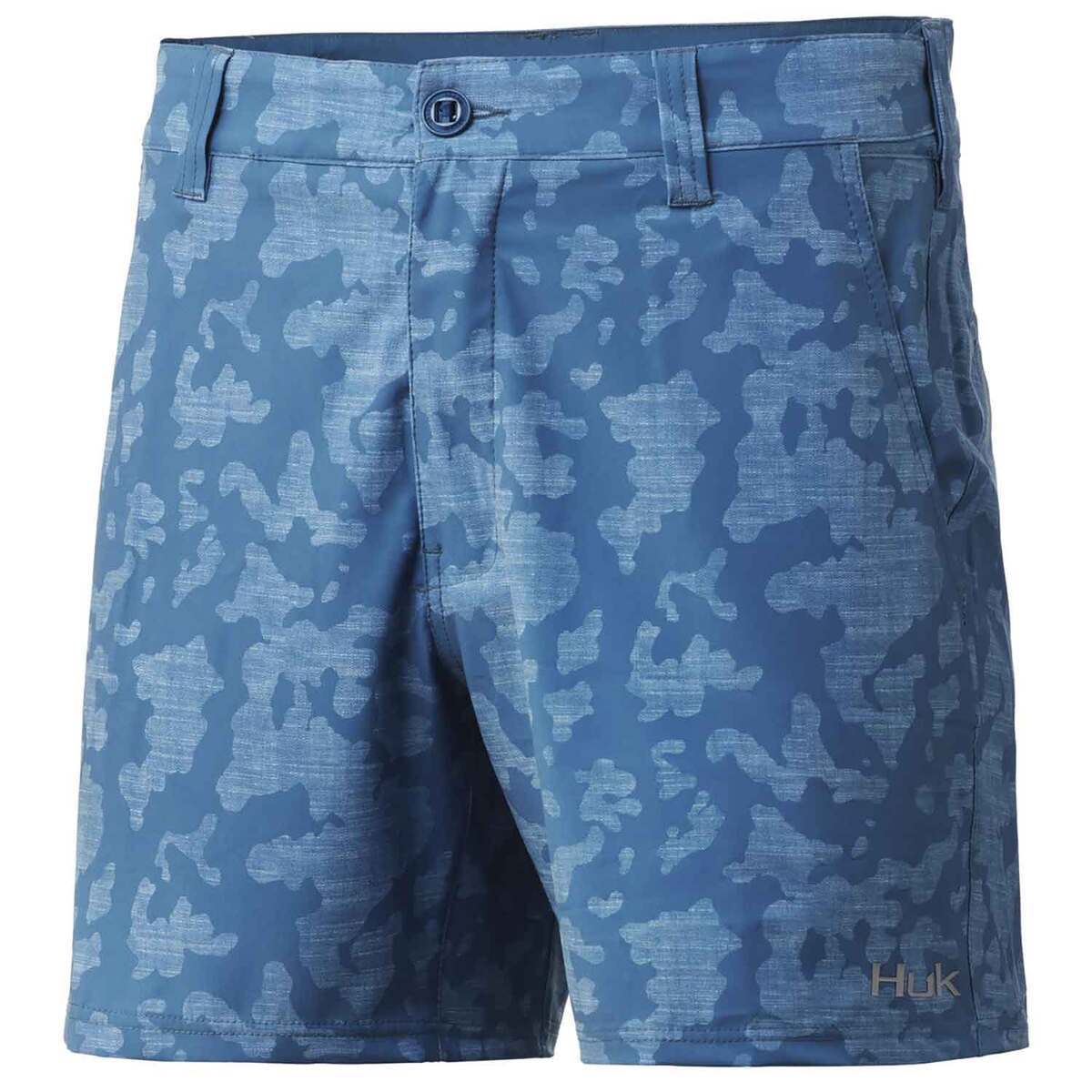 Huk Men's Pursuit Fishing Shorts - Titanium Blue - XL - Titanium Blue XL