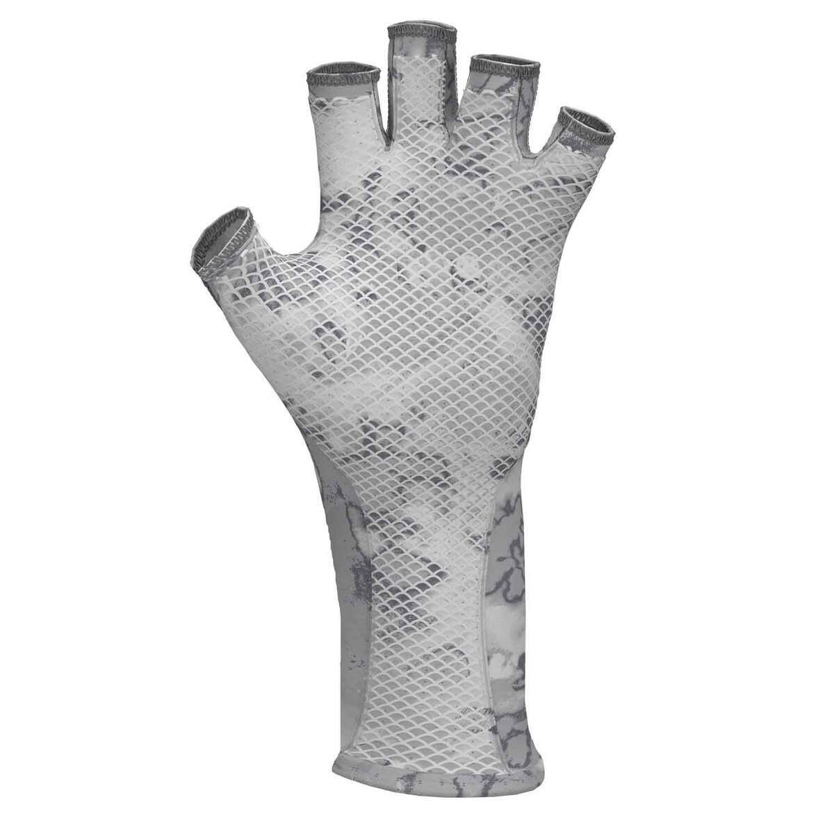Huk Men's Pursuit Sun Fin Flats Fingerless Gloves Huk Men's Pursuit Sun Fin Flats Fingerless Gloves