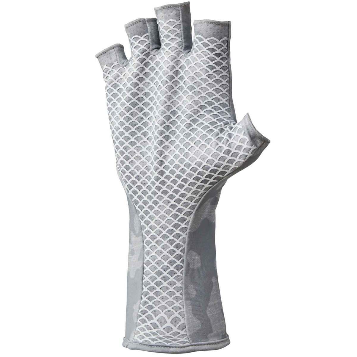 Huk Men's Pursuit Sun Fishing Gloves - Overcast Grey - L/XL - Overcast Grey L Huk Men's Pursuit Sun Fishing Gloves - Overcast Grey - L/XL - Overcast Grey L