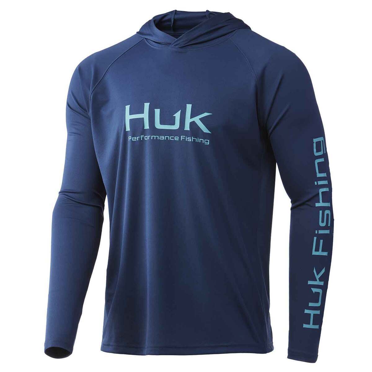 Huk Men ' S Pursuit Vented Hoodie - Overcast Grey