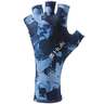 Huk Men's Refraction Sun Fingerless Fishing Gloves