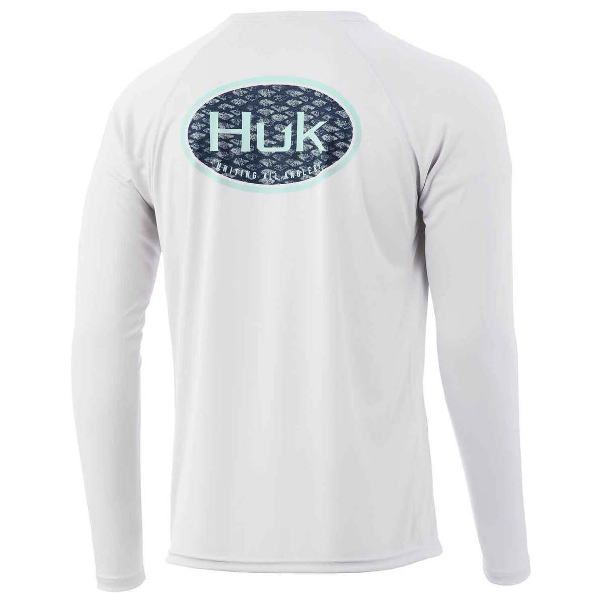 Huk Men's Scaled Logo Pursuit Long Sleeve Fishing Shirt Huk Men's Scaled Logo Pursuit Long Sleeve Fishing Shirt