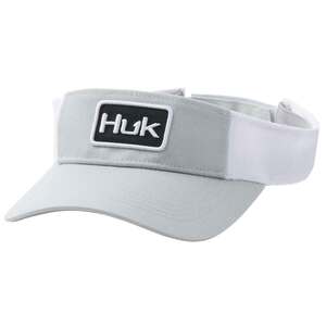 Huk Men's Solid Visor - Oyster - One Size Fits Most
