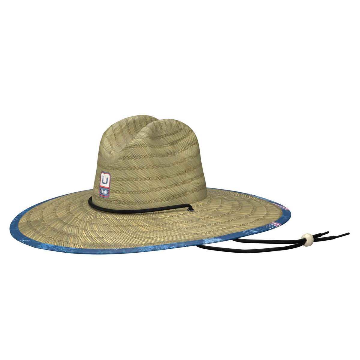 Huk Men's Straw Fish and Flag Sun Hat - Set Sail - One Size Fits Most - Set Sail One Size Fits Most Huk Men's Straw Fish and Flag Sun Hat - Set Sail - One Size Fits Most - Set Sail One Size Fits Most