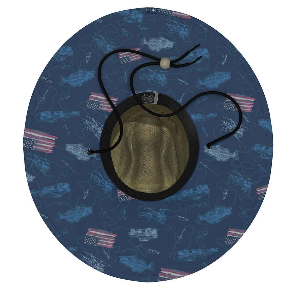 Huk Men's Straw Fish and Flag Sun Hat - Set Sail - One Size Fits Most - Set Sail One Size Fits Most Huk Men's Straw Fish and Flag Sun Hat - Set Sail - One Size Fits Most - Set Sail One Size Fits Most