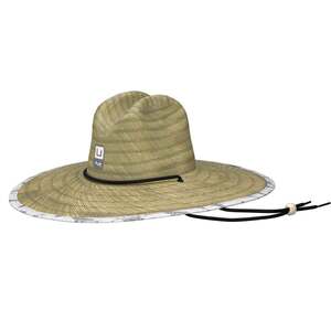 Huk Men's Straw Rooster Wake Sun Hat - Harbor Mist - One Size Fits Most