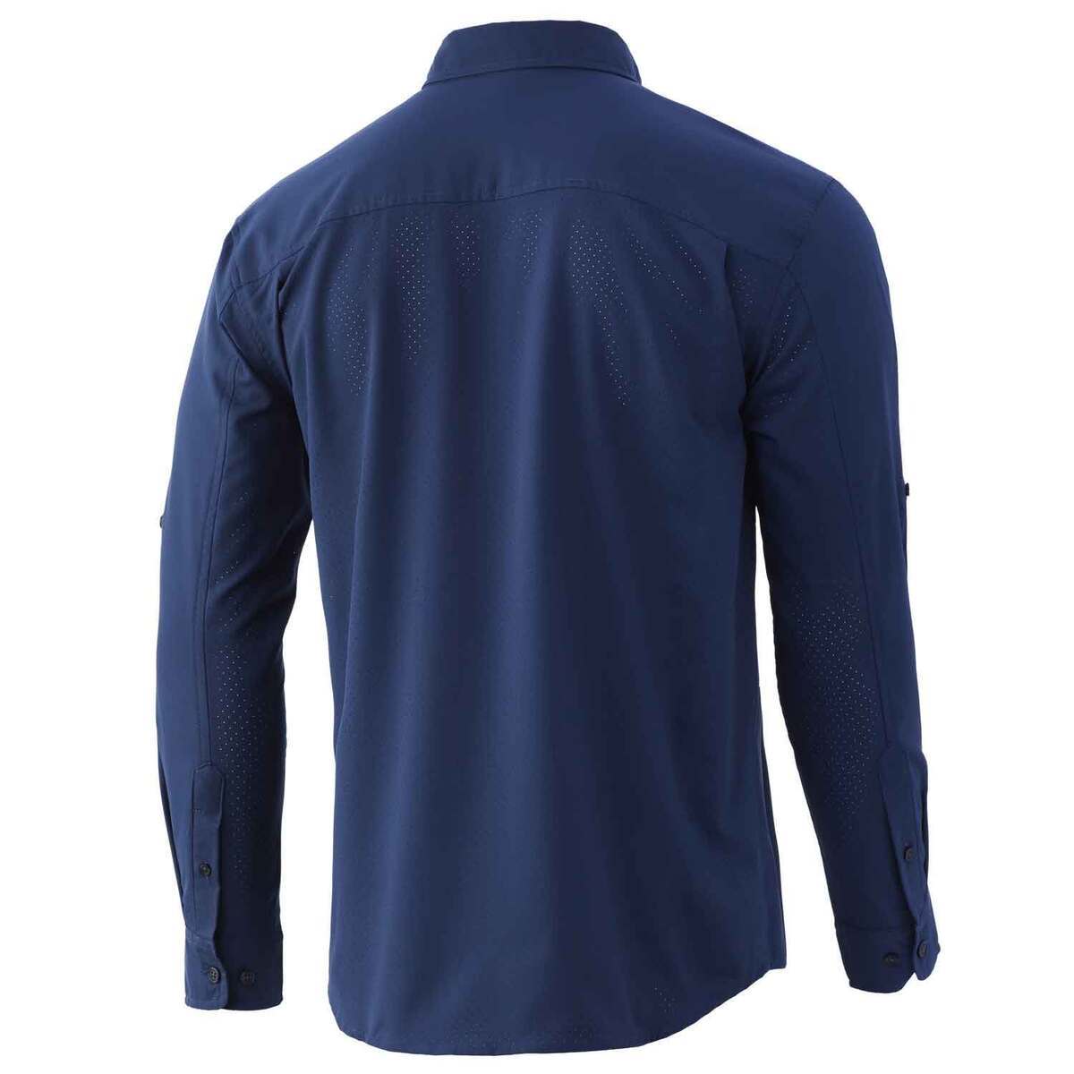 Huk Men's Tide Point Long Sleeve Fishing Shirt Huk Men's Tide Point Long Sleeve Fishing Shirt