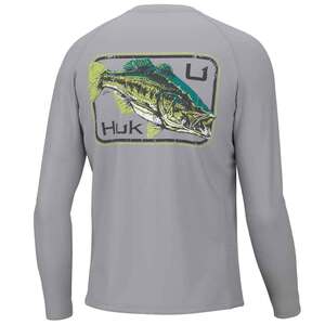 Huk Men's Vintage Largie Pursuit Long Sleeve Fishing Shirt