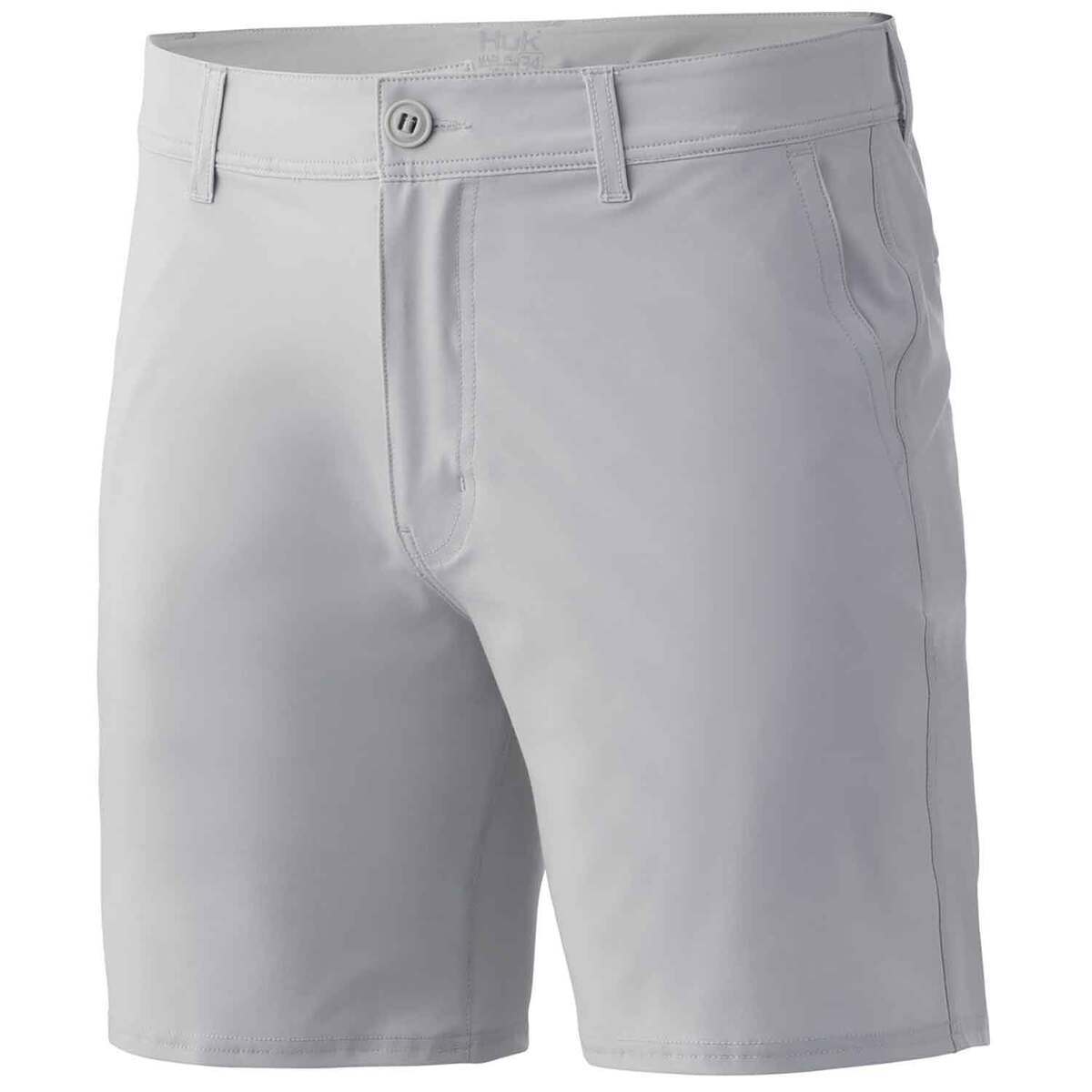 Huk Men's Waypoint Fishing Shorts - Oyster 38 by Sportsman's Warehouse