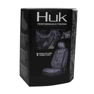 Huk One Gray Lowback Seat Cove w/Headrest Cover
