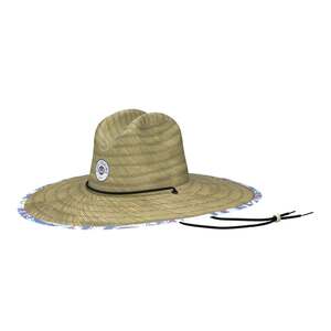 Huk Women's Brackish Flow Straw Hat - Crystal Blue - One Size Fits Most