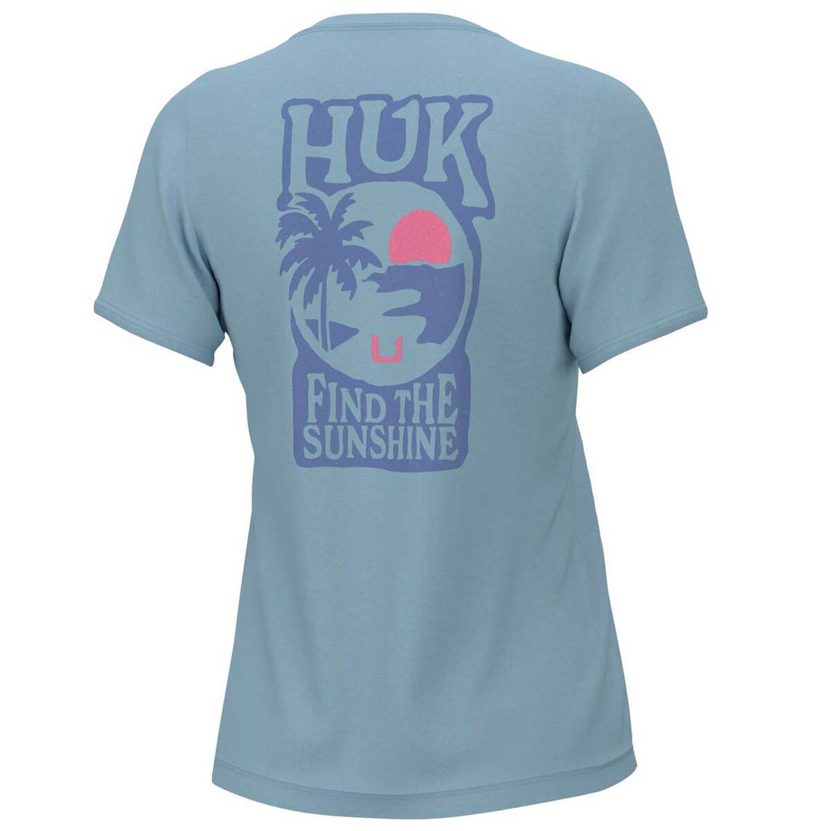 Huk Women's Find The Sun Tee - Crystal Blue - XL