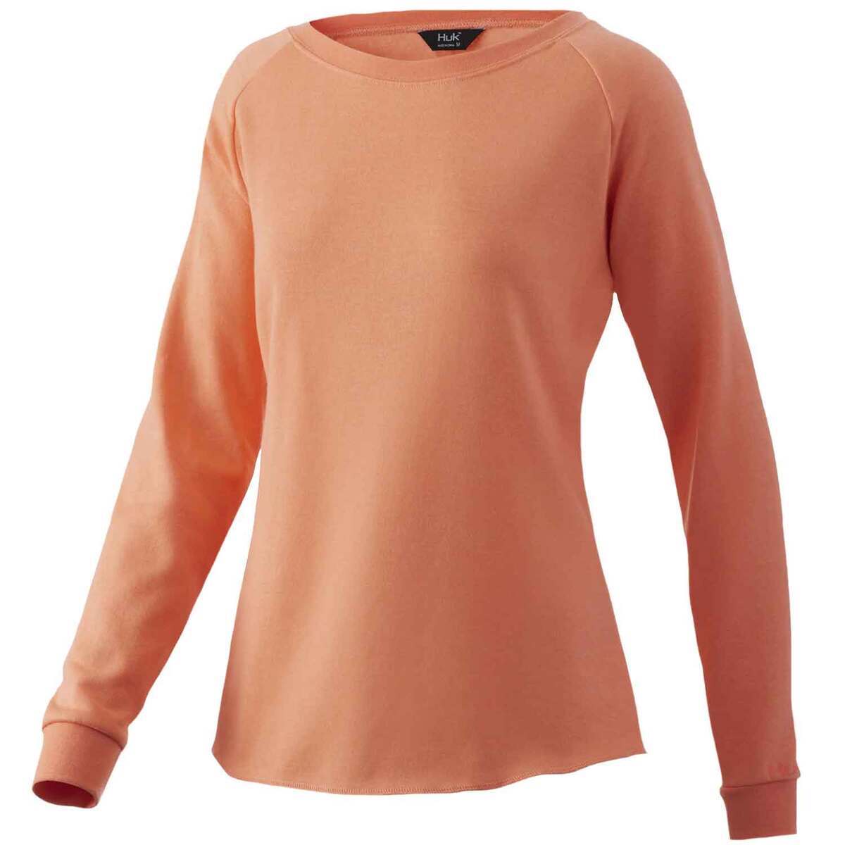 Huk Women's Folly Crew Fleece Long Sleeve Fishing Shirt Huk Women's Folly Crew Fleece Long Sleeve Fishing Shirt