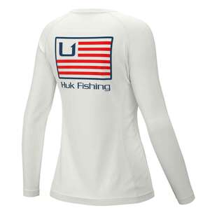 Huk Pursuit Women's Long Sleeve Shirt White / L