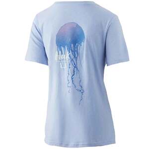 Huk Women's Jelly Fish Short Sleeve Casual Shirt