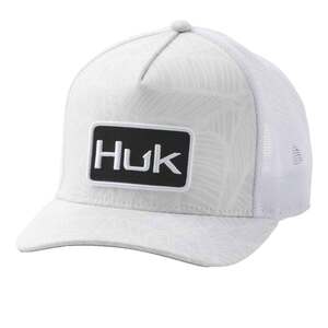 Huk Women's Linear Leaf Trucker Hat - Linear Leaf White - One Size Fits Most