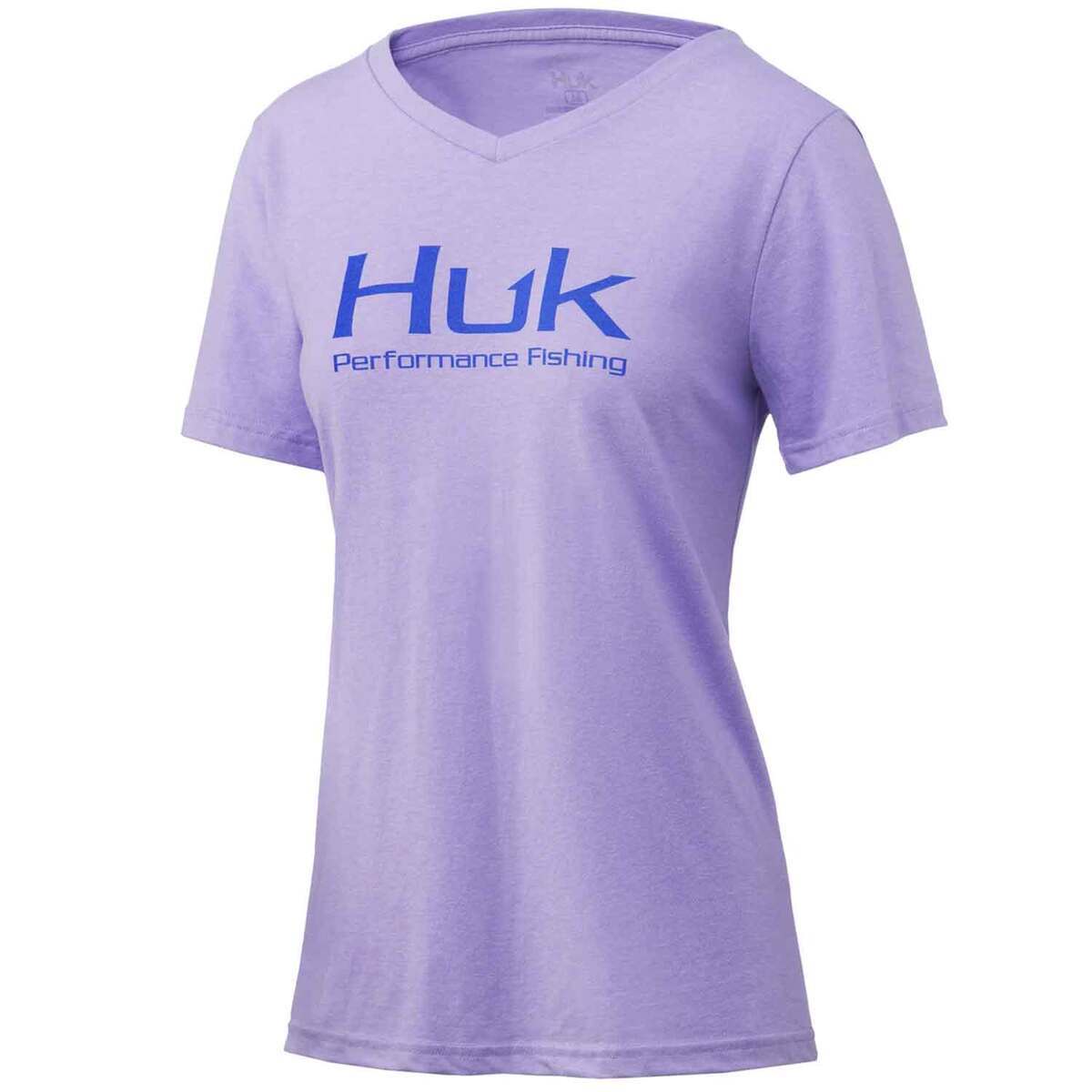 Huk Women's Logo Short Sleeve Casual Shirt Huk Women's Logo Short Sleeve Casual Shirt