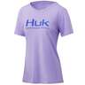 Huk Women's Logo  Short Sleeve Casual Shirt
