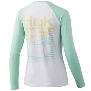 Huk Women's Marlin Palm Horizon Double Header Long Sleeve Fishing Shirt