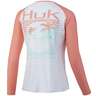 Huk Women's Marlin Palm Horizon Double Header Long Sleeve Fishing Shirt