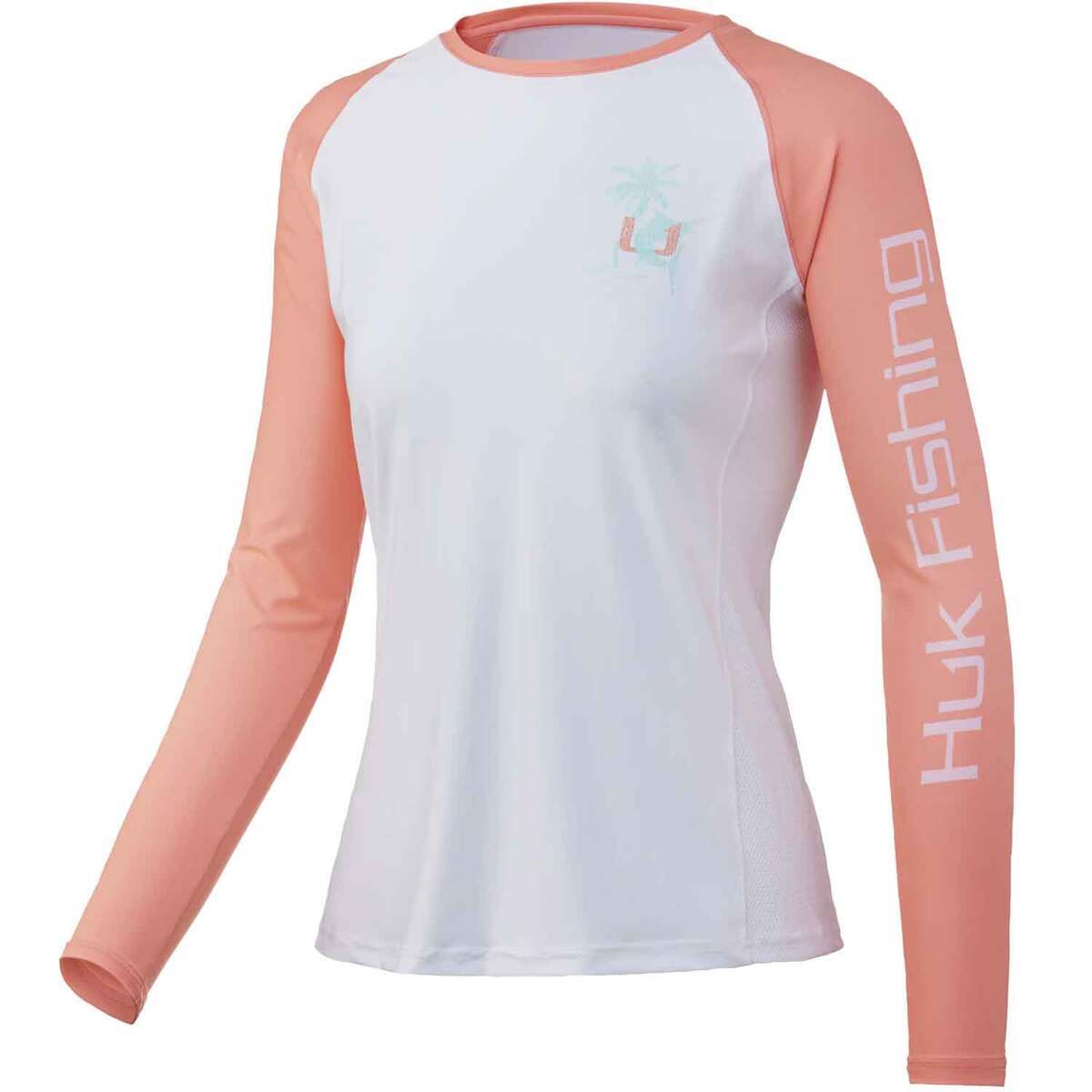 Huk Women's Marlin Palm Horizon Double Header Long Sleeve Fishing Shirt Huk Women's Marlin Palm Horizon Double Header Long Sleeve Fishing Shirt
