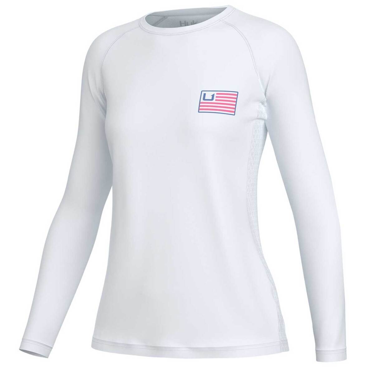 Huk Women's Pursuit Long Sleeve Fishing Shirt - White - XL - White XL Huk Women's Pursuit Long Sleeve Fishing Shirt - White - XL - White XL