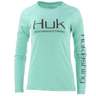 Huk Women's Pursuit Vented Long Sleeve Shirt - Gray - S - Gray S