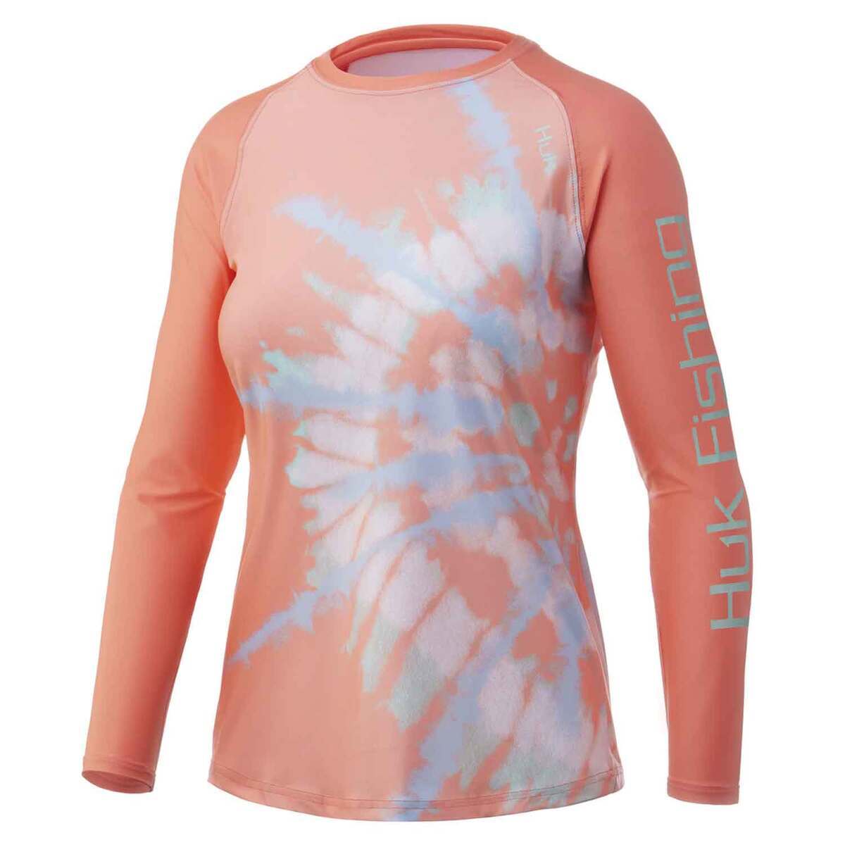 Huk Women's Spiral Dye Double Header Long Sleeve Fishing Shirt Huk Women's Spiral Dye Double Header Long Sleeve Fishing Shirt