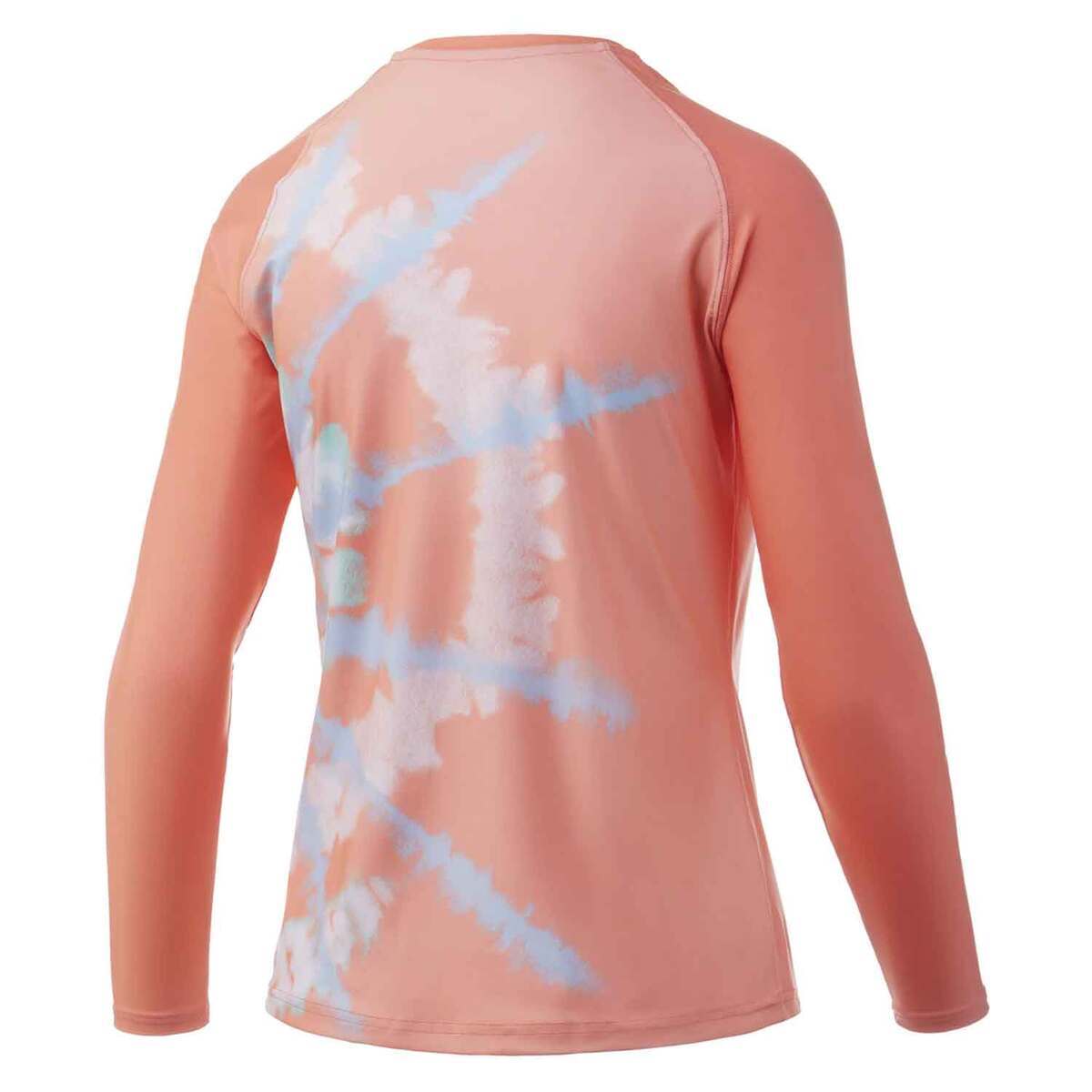 Huk Women's Spiral Dye Double Header Long Sleeve Fishing Shirt Huk Women's Spiral Dye Double Header Long Sleeve Fishing Shirt