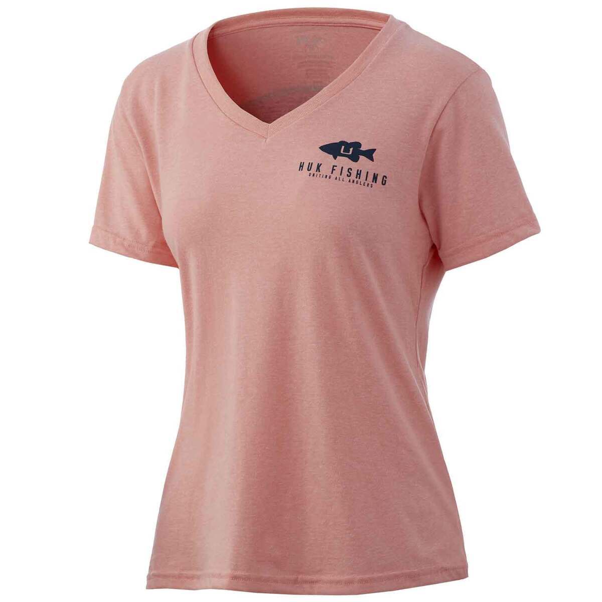 Huk Women's Sunset Bass Short Sleeve Casual Shirt Huk Women's Sunset Bass Short Sleeve Casual Shirt