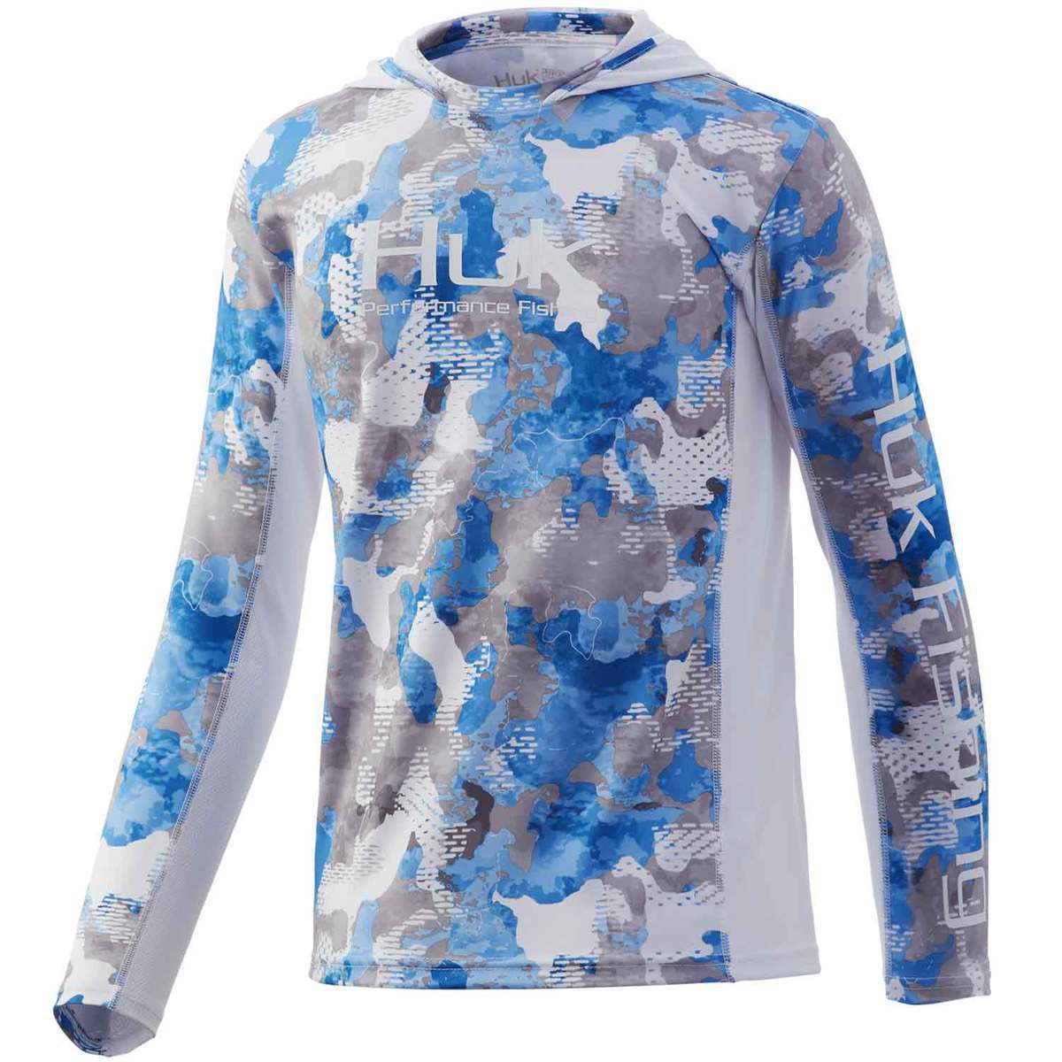 Huk Youth Refraction Camo Fishing Sun Hoodie Huk Youth Refraction Camo Fishing Sun Hoodie