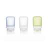 Humangear GoToob+ 1.7oz 3 Pack Silicone Bottles - Clear, Green, Blue - Clear, Green, Blue