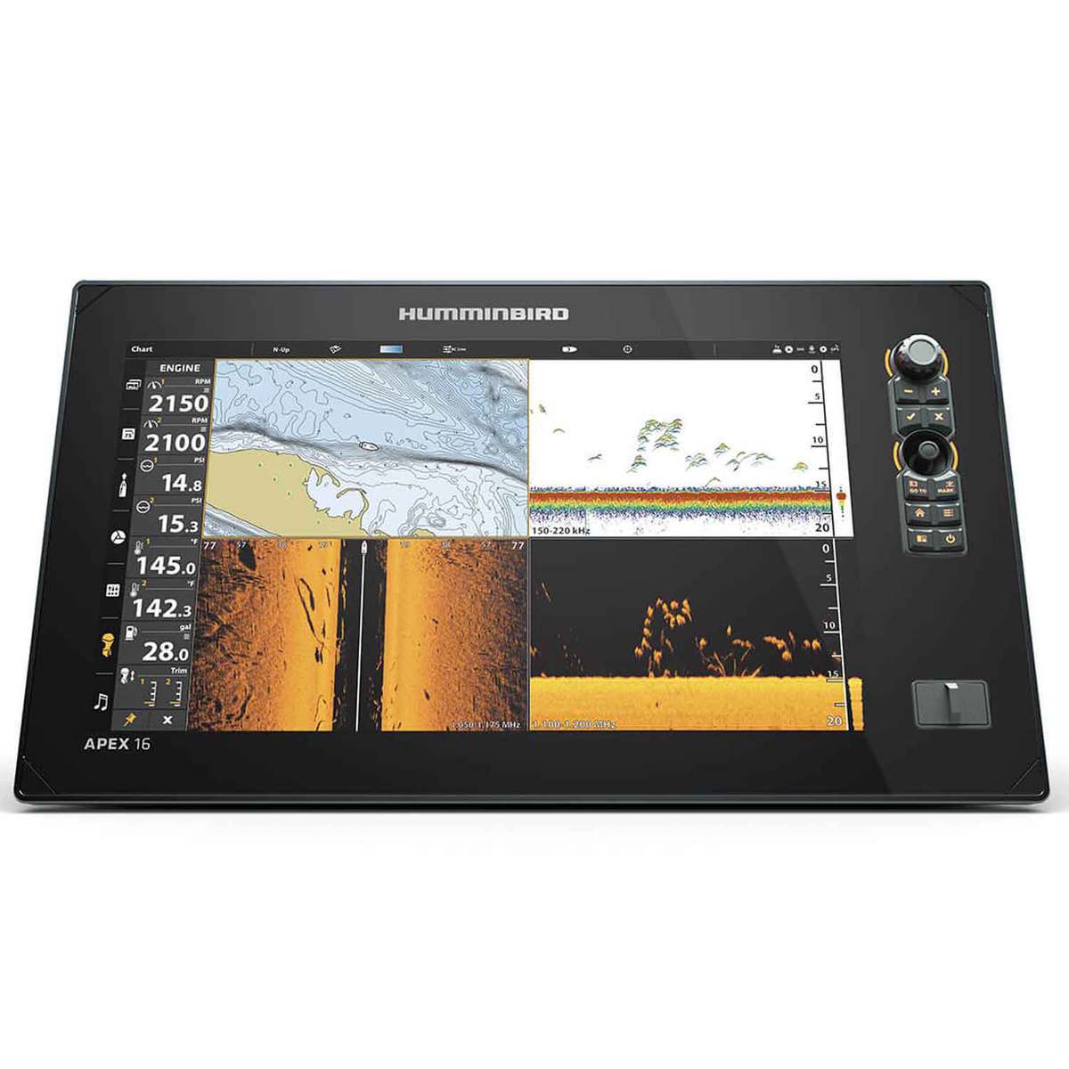 Humminbird Apex 16 Mega SI+ Chartplotter Fish Finder Humminbird Apex 16 Mega SI+ Chartplotter Fish Finder