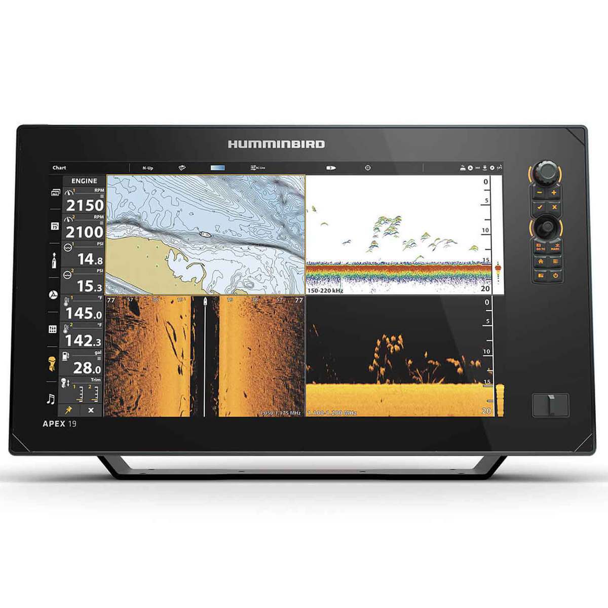 Humminbird Apex 19 Mega SI+ Chartplotter CHO Fish Finder Humminbird Apex 19 Mega SI+ Chartplotter CHO Fish Finder