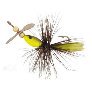 H&H Cutie Pie Jig Spinner - Chartreuse/Black/Chartreuse, 1/16oz