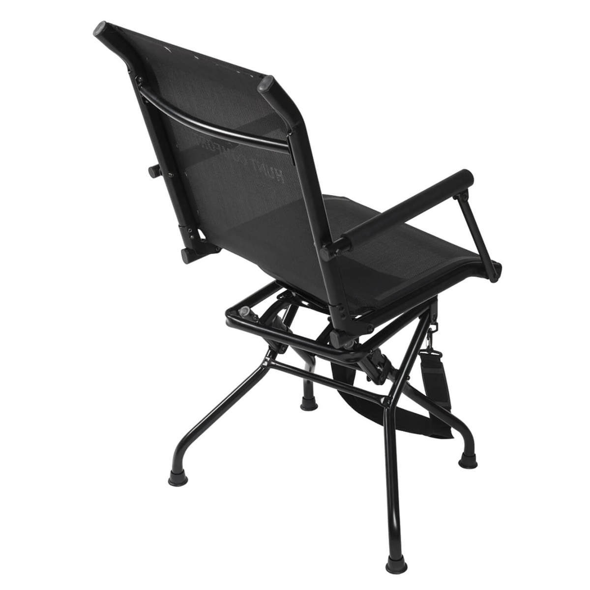 Hunt Comfort Portable Swivel Hunting Chair - Black - Black | Sportsman