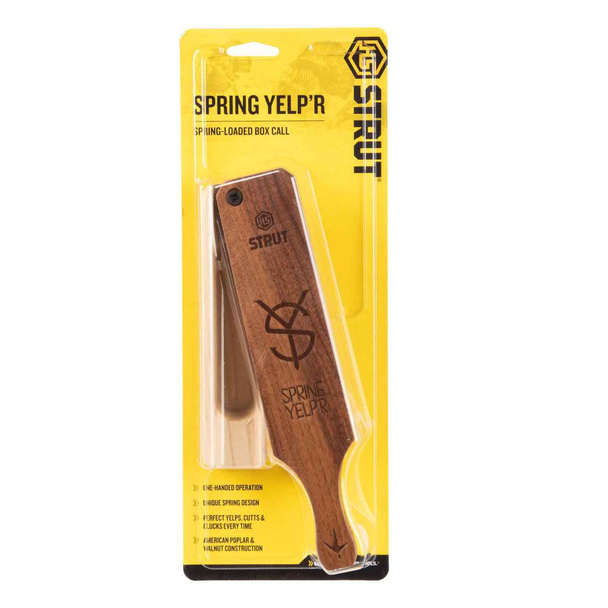 Hunter Specialties Strut Spring Yelper Turkey Box Call - Brown Hunter Specialties Strut Spring Yelper Turkey Box Call - Brown