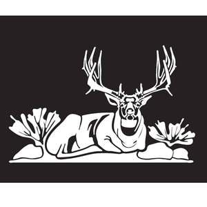 Hunters Image Bedded Buck Decal - Small