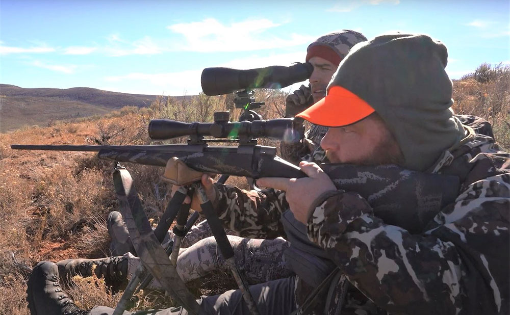 hunters using range finder