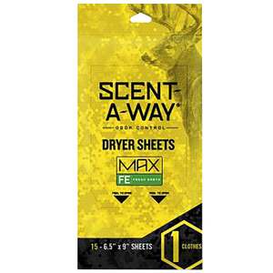 Hunter's Specialties Scent-A-Way MAX Fresh Earth Dryer Sheets