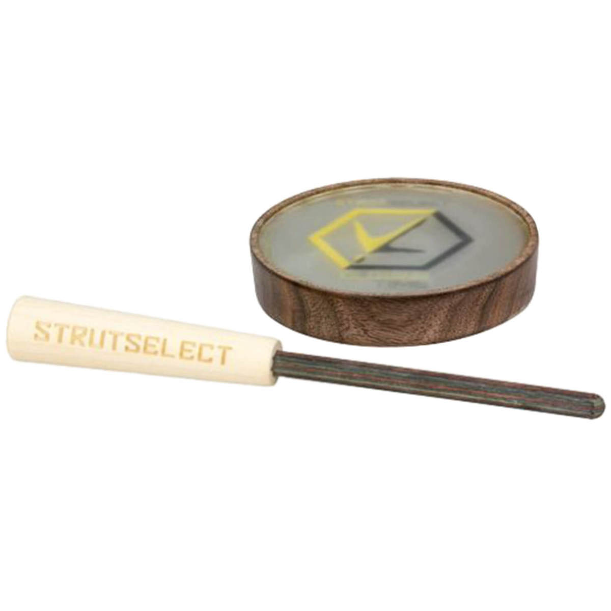 Hunters Specialties Strut Select Closing Time Glass Turkey Pot Call - Brown/Yellow/Black Hunters Specialties Strut Select Closing Time Glass Turkey Pot Call - Brown/Yellow/Black