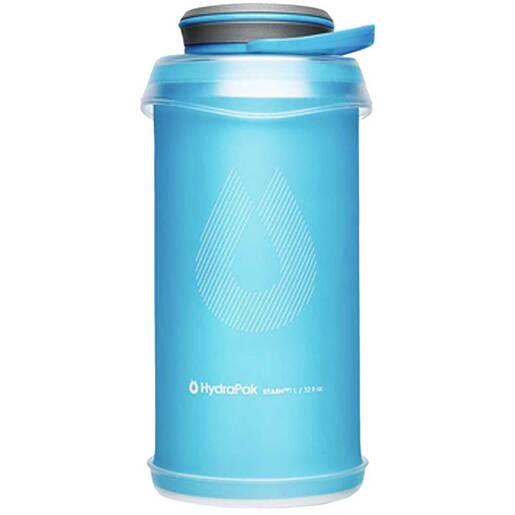 HydraPak Stash Collapsible 32oz Wide Mouth Water Bottle - Malibu - Hydrapak