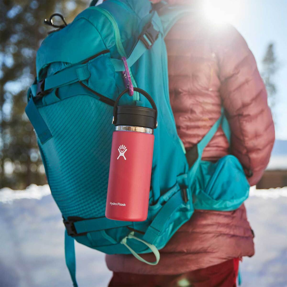 Hydro Flask 16oz Wide Mouth Insulated Bottle with Flex Sip Lid - White - White Hydro Flask 16oz Wide Mouth Insulated Bottle with Flex Sip Lid - White - White
