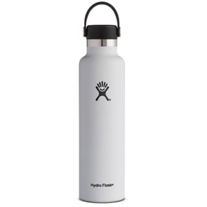 Hydro Flask 24oz Standard Mouth Insulated Bottle with Flex Cap - White