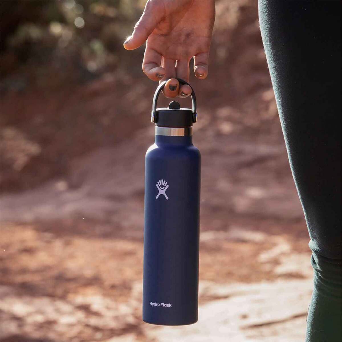 Hydro Flask 24oz Standard Mouth Insulated Bottle with Flex Straw Cap - Indigo - Indigo Hydro Flask 24oz Standard Mouth Insulated Bottle with Flex Straw Cap - Indigo - Indigo