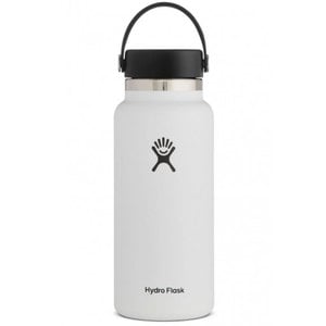 Hydro Flask 32oz Wide Mouth Insulated Bottle with Flex Cap - White