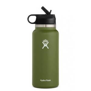 Hydro Flask 32oz Wide Mouth Insulated Bottle with Straw Lid Hydro Flask 32oz Wide Mouth Insulated Bottle with Straw Lid
