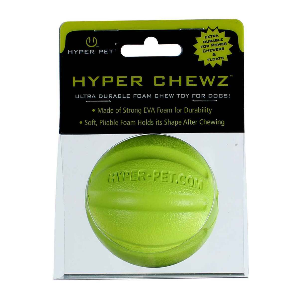 Hyper Pet Chewz Eva Foam Retrieving Ball Dog Toy - Green | Sportsman's ...