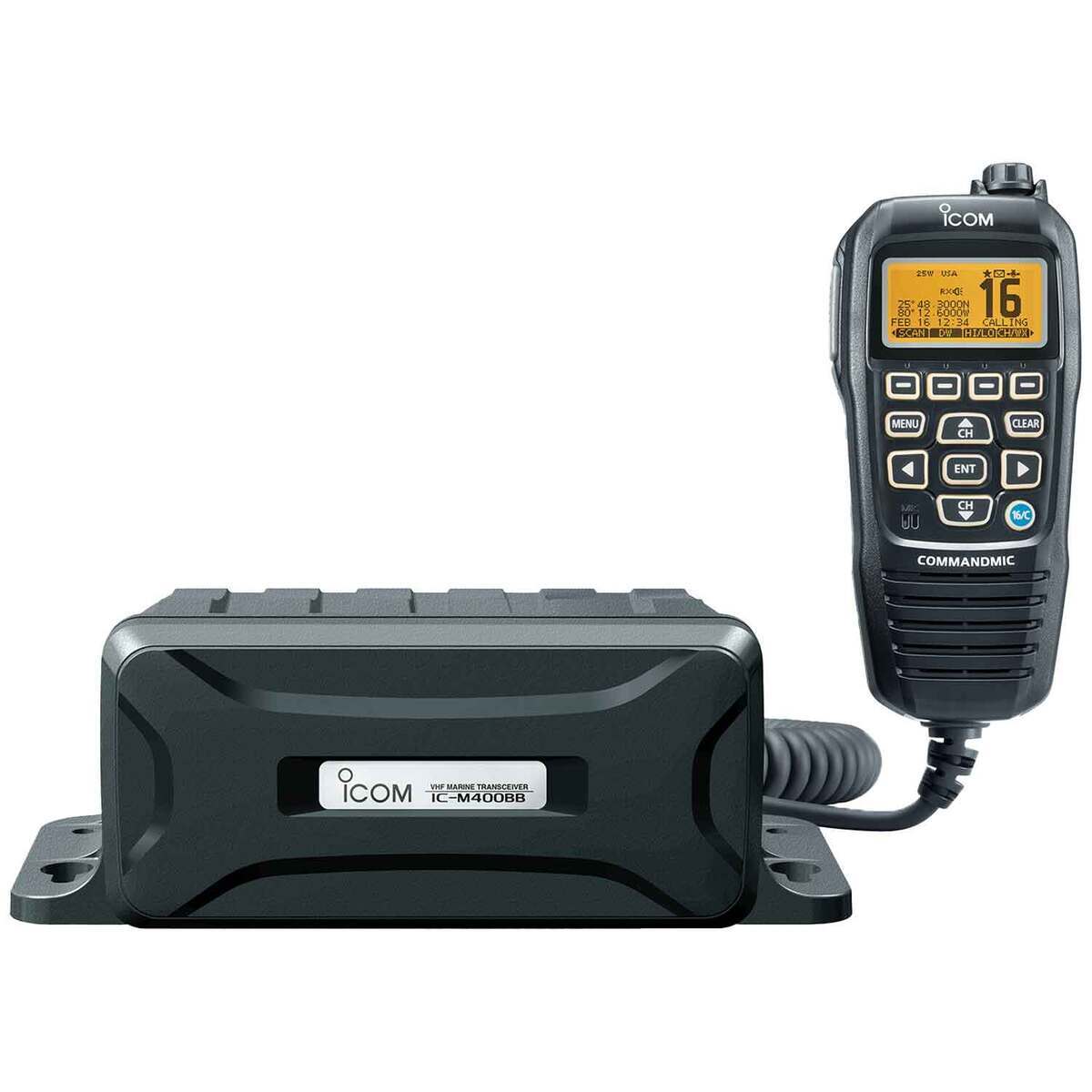 ICOM VHF Fixed Marine Radio with Command Mic | Sportsman's Warehouse